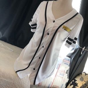 Peanuts LLC Brand Baseball Style Jersey